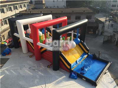 Large Inflatable Obstacle Course , Wrecking Ball Game For Kids BY-OC-077